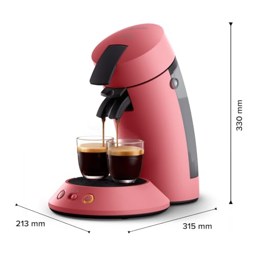 SENSEO Original Plus Rouge Tendre - Machine à Dosettes CSA210/35