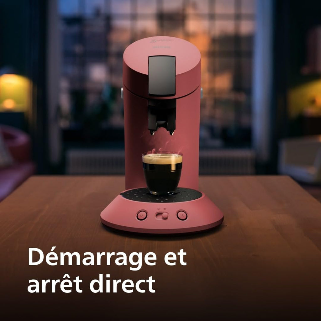 SENSEO Original Plus Rouge Tendre - Machine à Dosettes CSA210/35