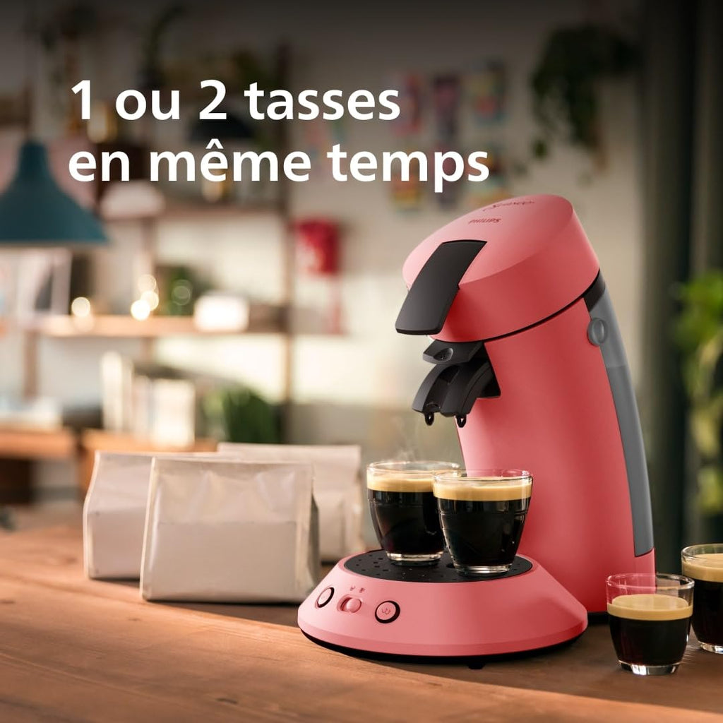SENSEO Original Plus Rouge Tendre - Machine à Dosettes CSA210/35