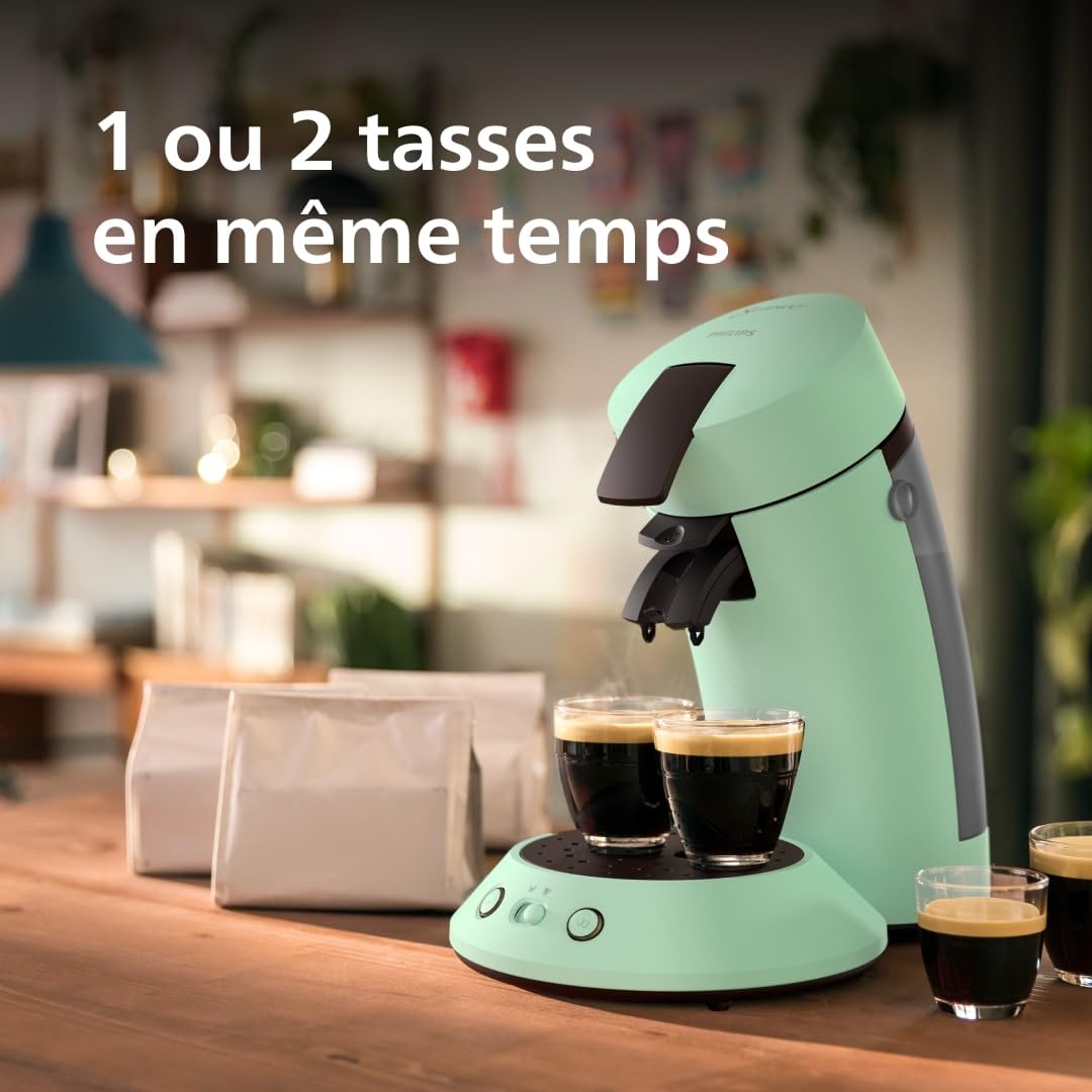 SENSEO Original Plus Vert Désert - Machine à Dosettes CSA210/80
