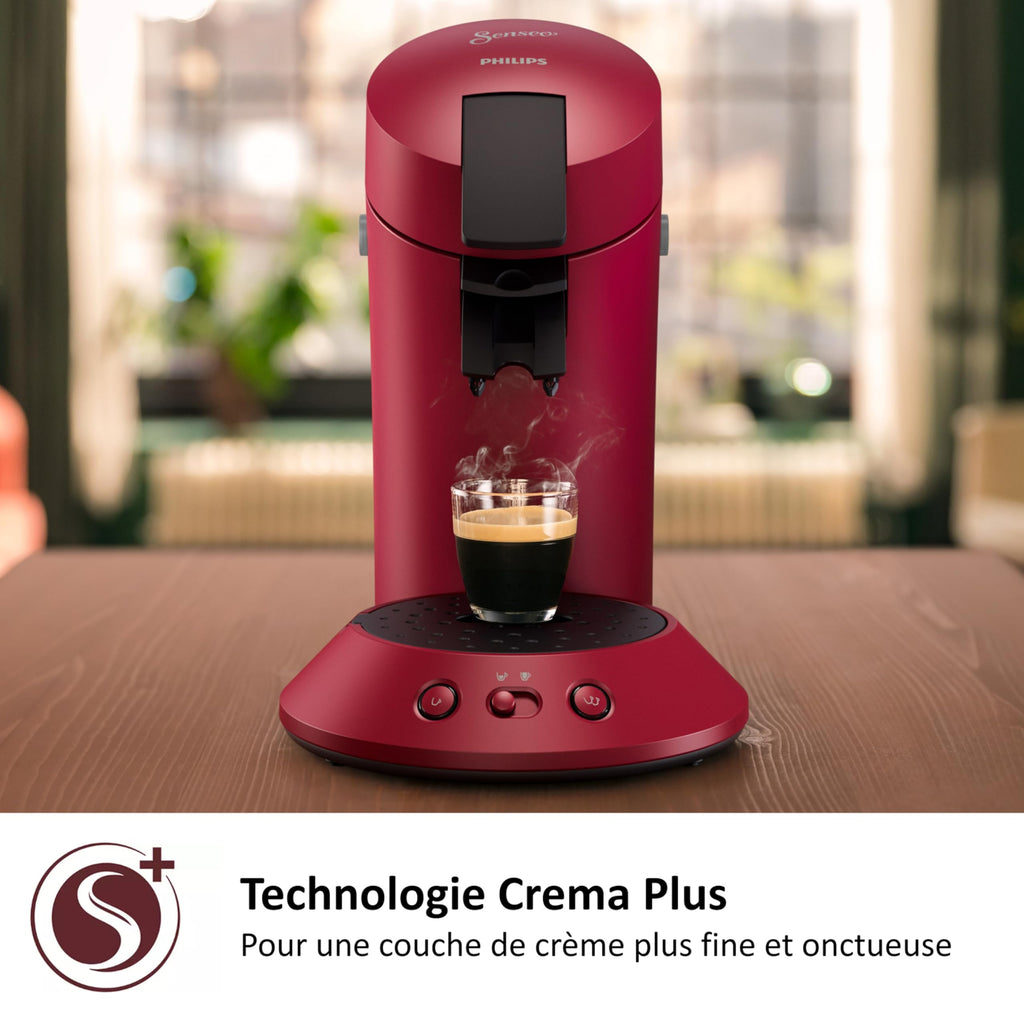 SENSEO Original Plus Rouge - Machine à Dosettes CSA210/91