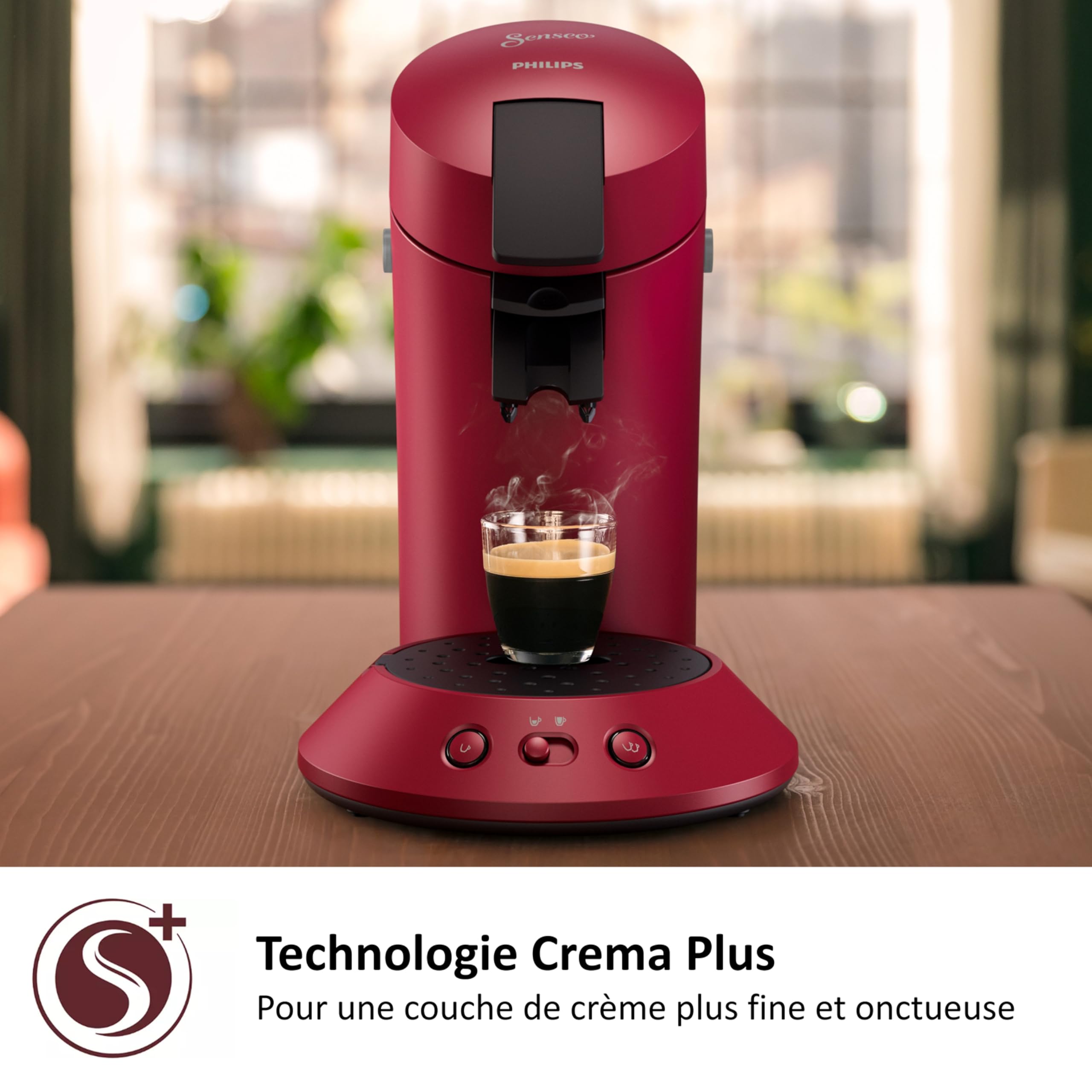 SENSEO Original Plus Rouge - Machine à Dosettes CSA210/91