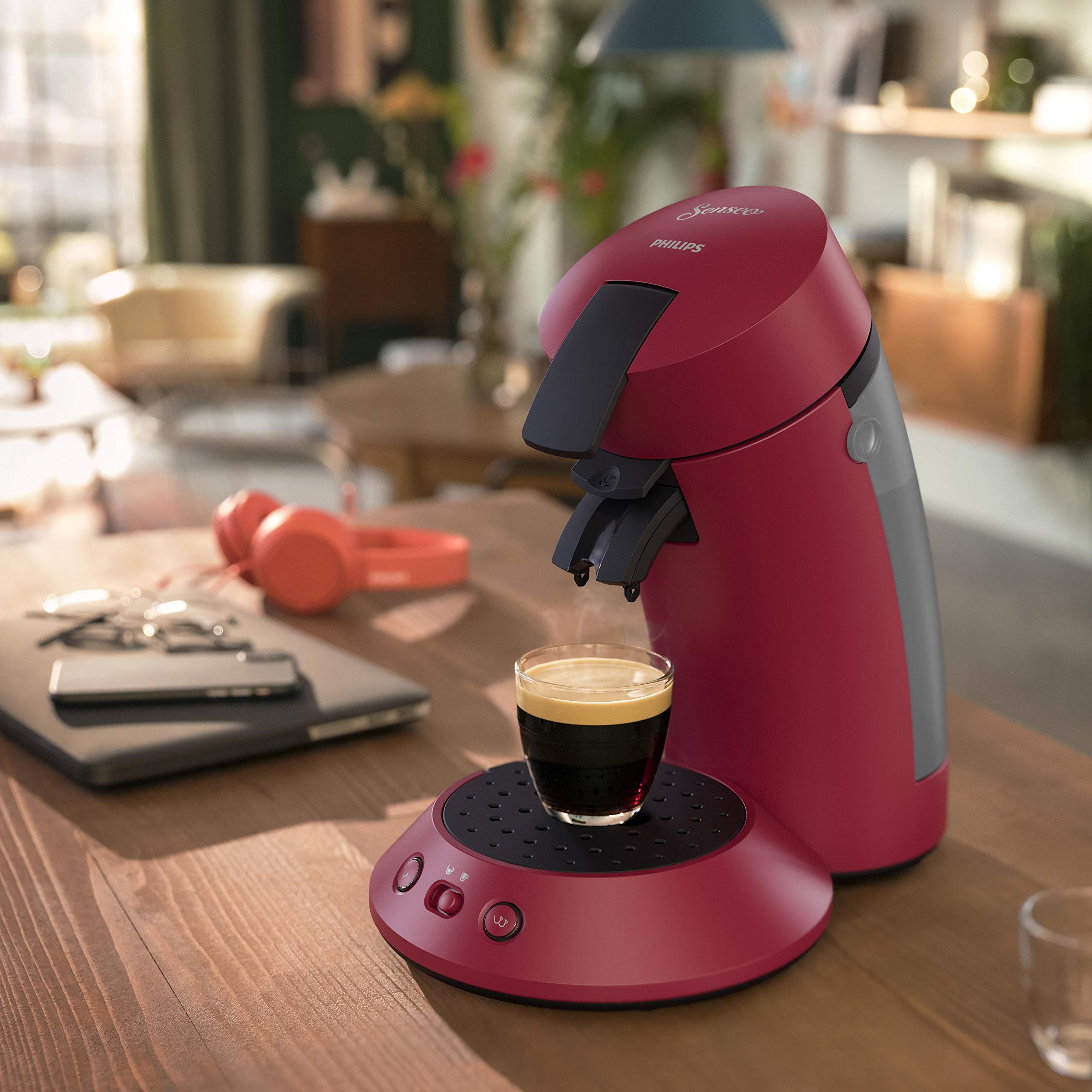SENSEO Original Plus Rouge - Machine à Dosettes CSA210/91